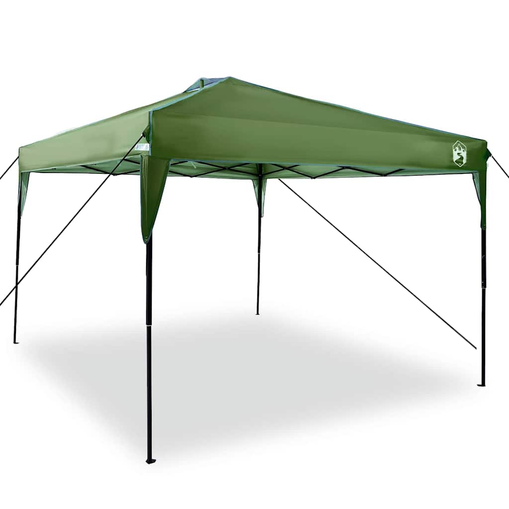 Šator s nadstrešnicom Zelena 290 x 290 x 251 cm tkanina