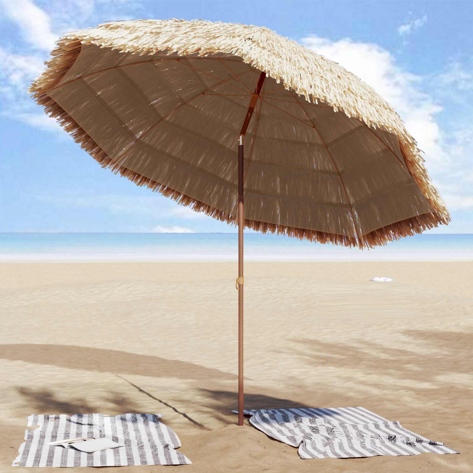 Vrtni suncobran Prirodna 255 x 255 x 255 cm