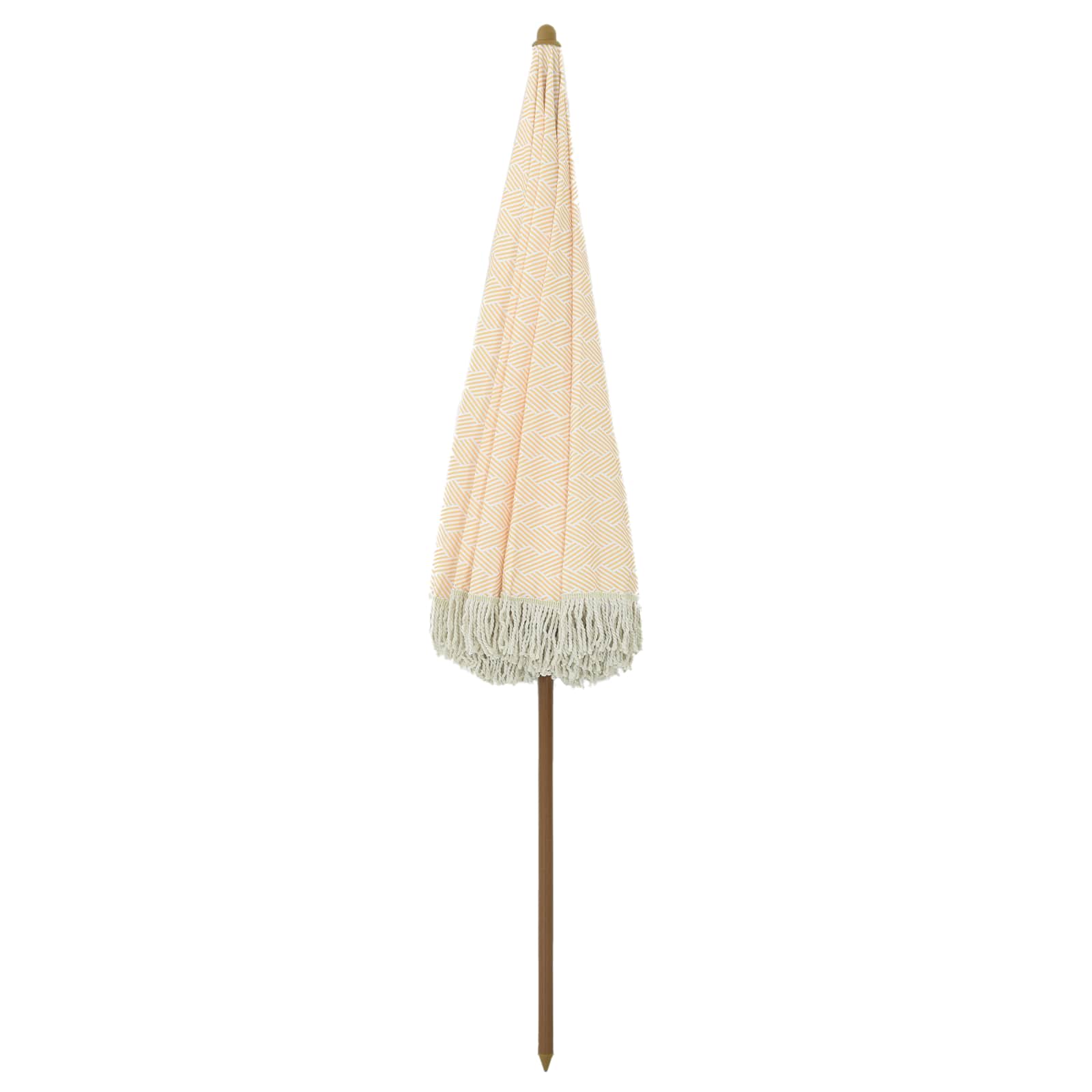 Suncobran za plažu Žuta i bijela 205 x 205 x 210 cm