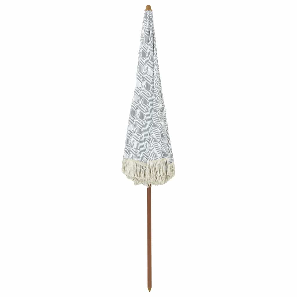 Suncobran za plažu Siva i bijela 205 x 205 x 210 cm