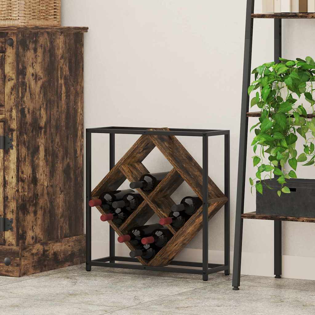 Stalak za vino Dimljeni hrast 51 x 18 x 52,5 cm
