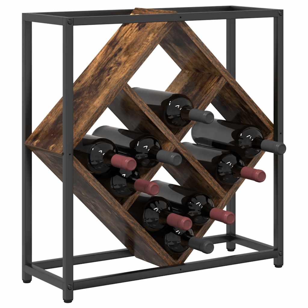 Stalak za vino Dimljeni hrast 51 x 18 x 52,5 cm