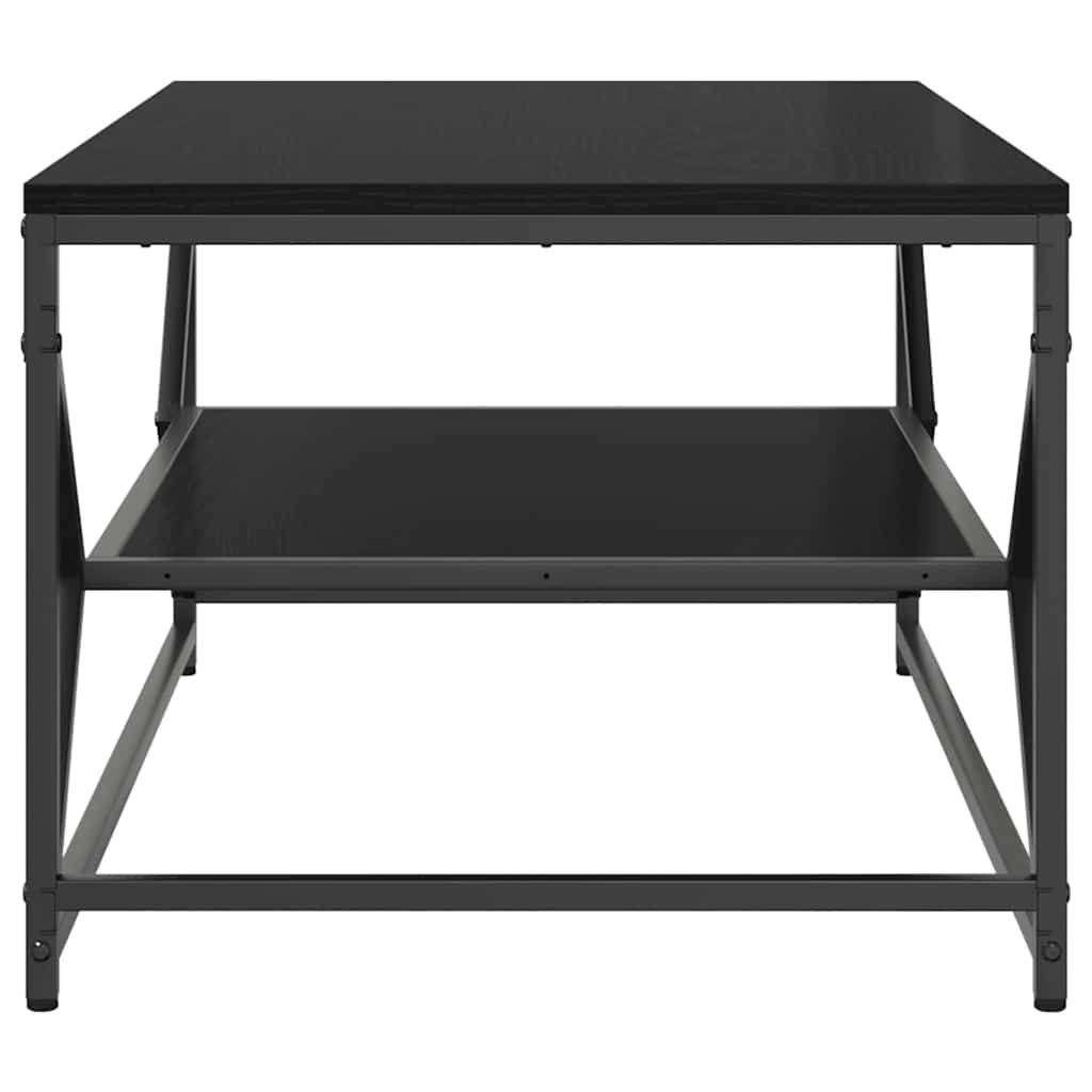 Kava Stol Crni hrast 90 x 50 x 40 cm Inženjerska drva i čelik
