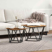 Set pomoćnih stolića 2 pcs obnovljeno drvo