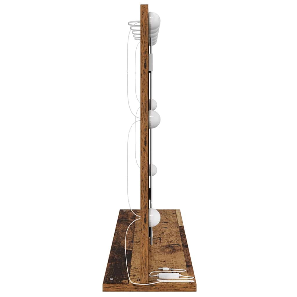Ogledalo za Toalet Pravokutni Staro drvo 80 x 55 x 18 cm
