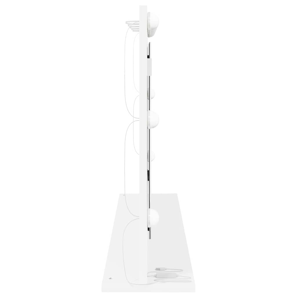 Ogledalo za Toalet Pravokutni Bijelo 100 x 55 x 18 cm