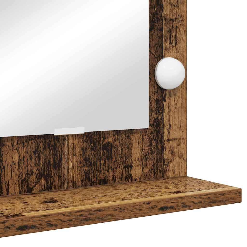 Ogledalo za Toalet Pravokutni Staro drvo 60 x 45 x 18 cm