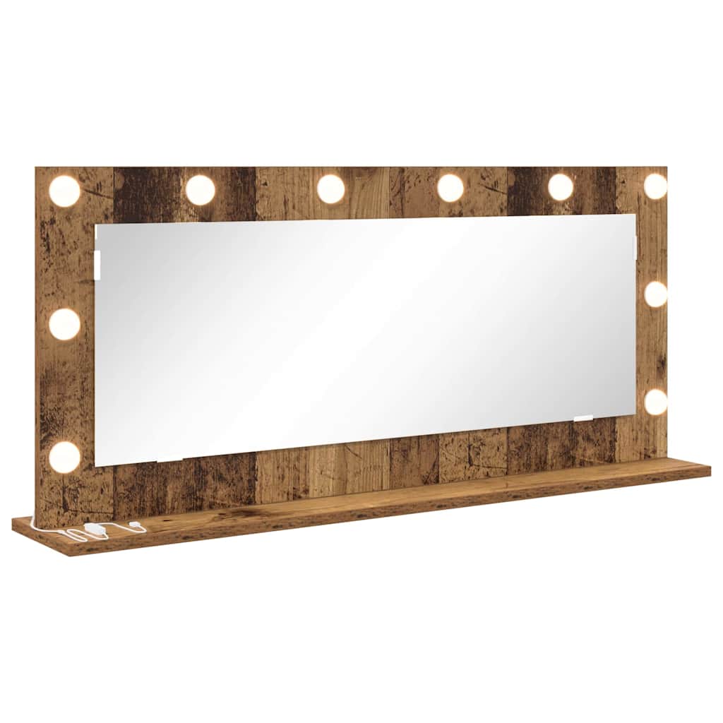 Ogledalo za Toalet Pravokutni Staro drvo 100 x 45 x 18 cm
