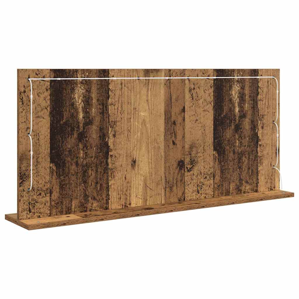 Ogledalo za Toalet Pravokutni Staro drvo 100 x 45 x 18 cm