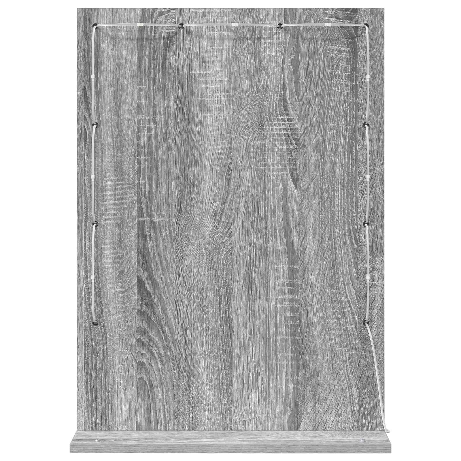 Ogledalo za Toalet Pravokutni Siva Sonoma 70 x 50 x 18 cm
