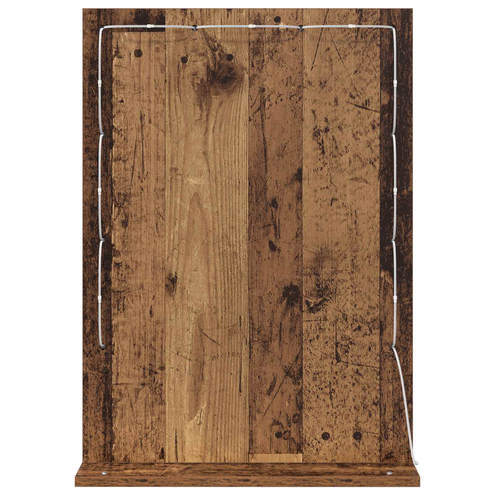 Ogledalo za Toalet Pravokutni Staro drvo 70 x 50 x 18 cm
