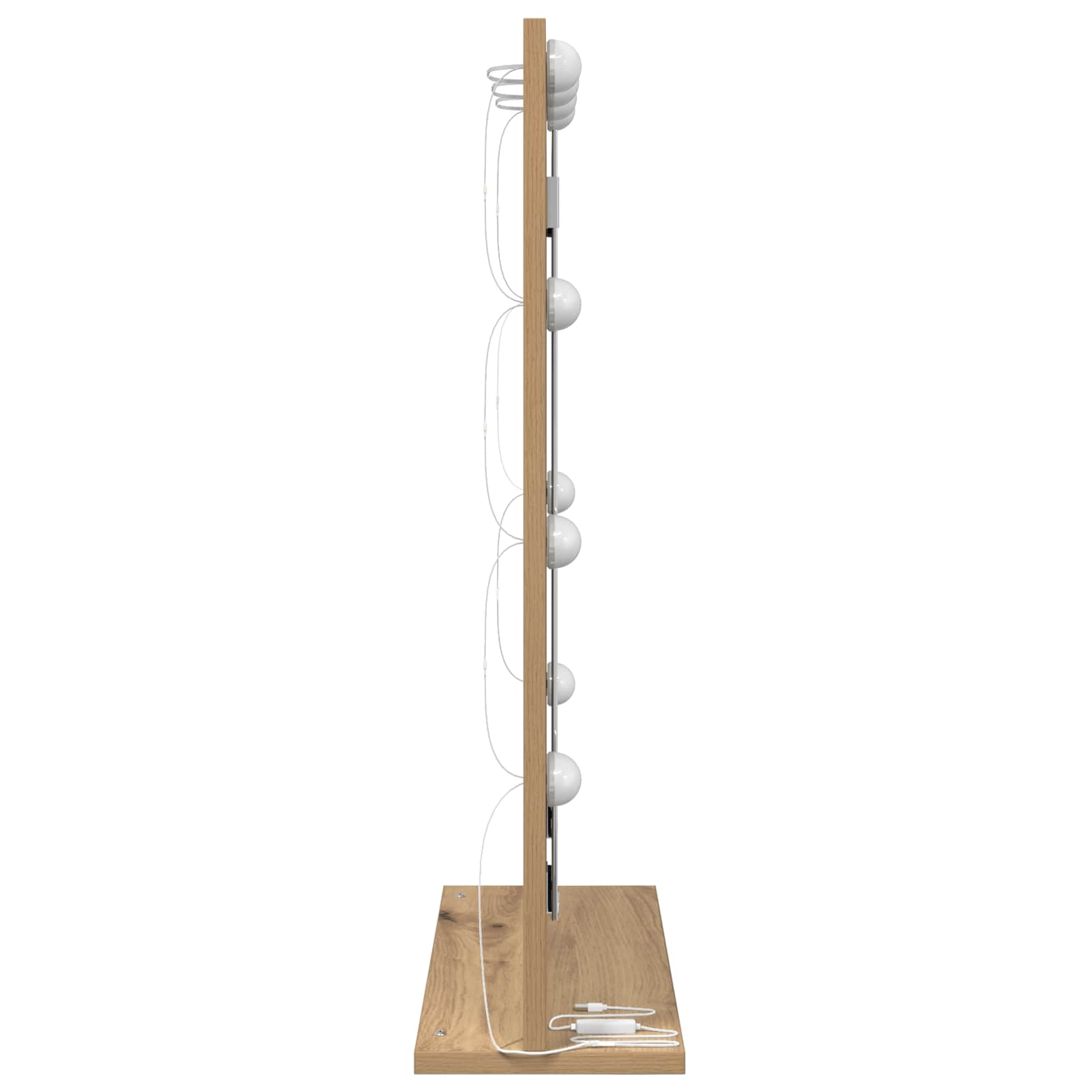 Ogledalo za Toalet Pravokutni Umjetnički hrast 70 x 50 x 18 cm