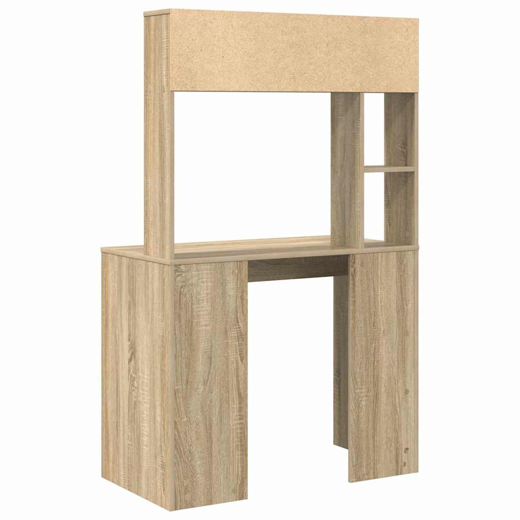 Stol s policom Sonoma hrast 91 x 50 x 149 cm Konstruirano drvo