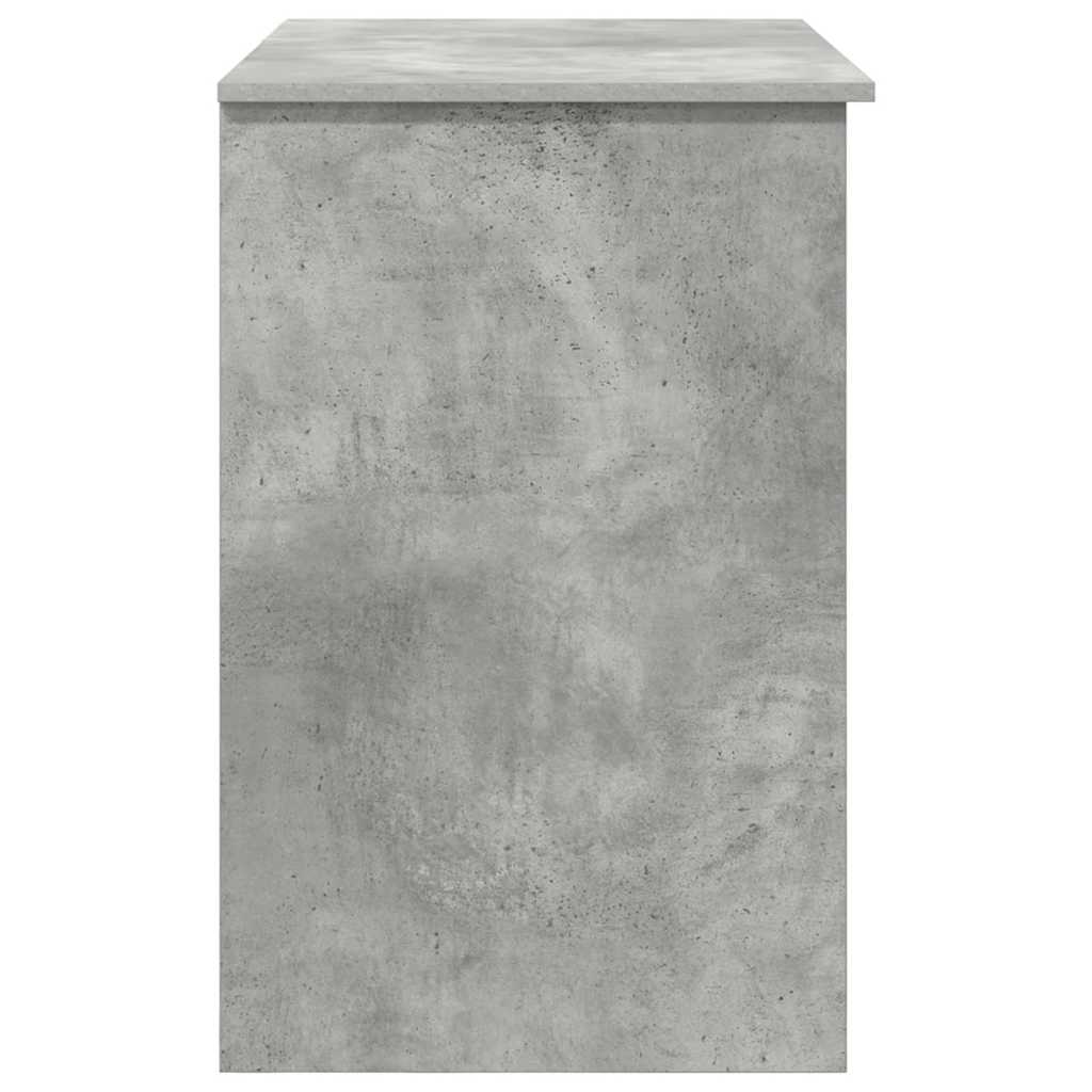 Stol s ladicama Betonski sivi 90 x 49 x 75 cm Konstruirano drvo