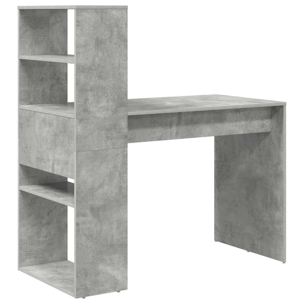 Stol Betonski sivi 113 x 54 x 120 cm Konstruirano drvo