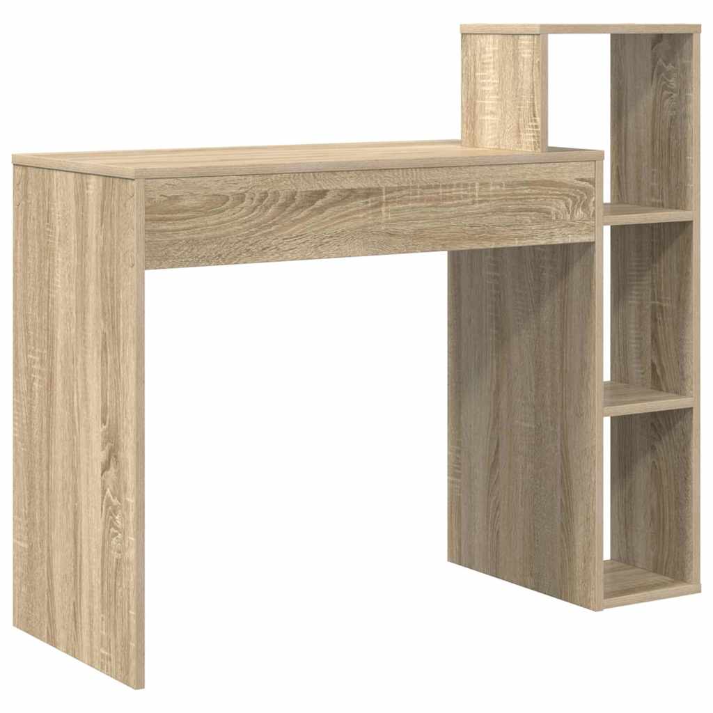 Stol s policom Sonoma hrast 100 x 40 x 90 cm Konstruirano drvo