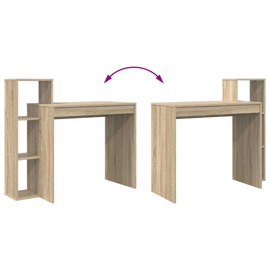 Stol s policom Sonoma hrast 100 x 40 x 90 cm Konstruirano drvo