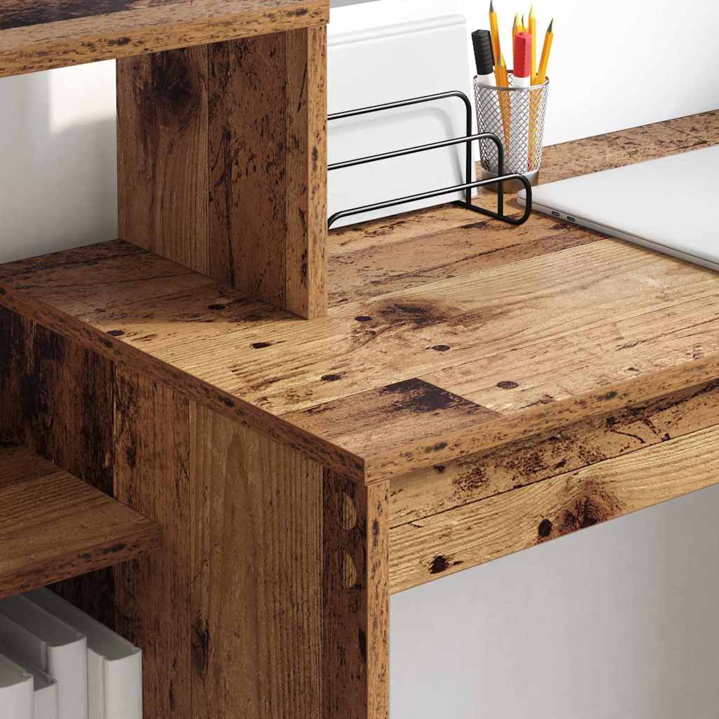 Stol s policom Staro drvo 100 x 40 x 90 cm Konstruirano drvo