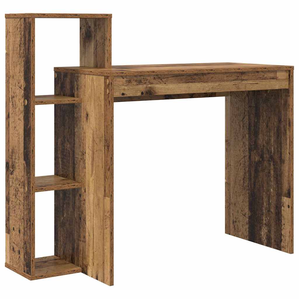 Stol s policom Staro drvo 100 x 40 x 90 cm Konstruirano drvo