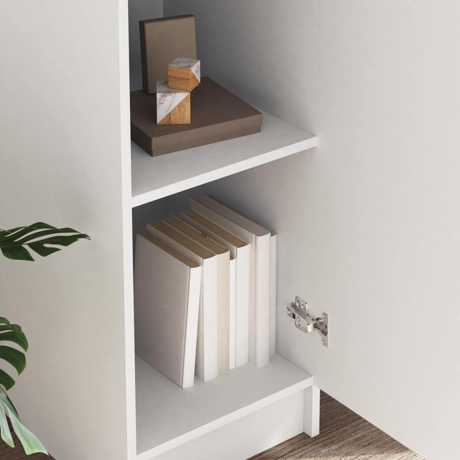 Highboard Bijelo 35 x 39 x 168 cm