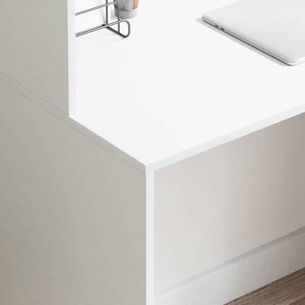 Stol s policom Bijelo 102 x 50 x 124 cm Konstruirano drvo