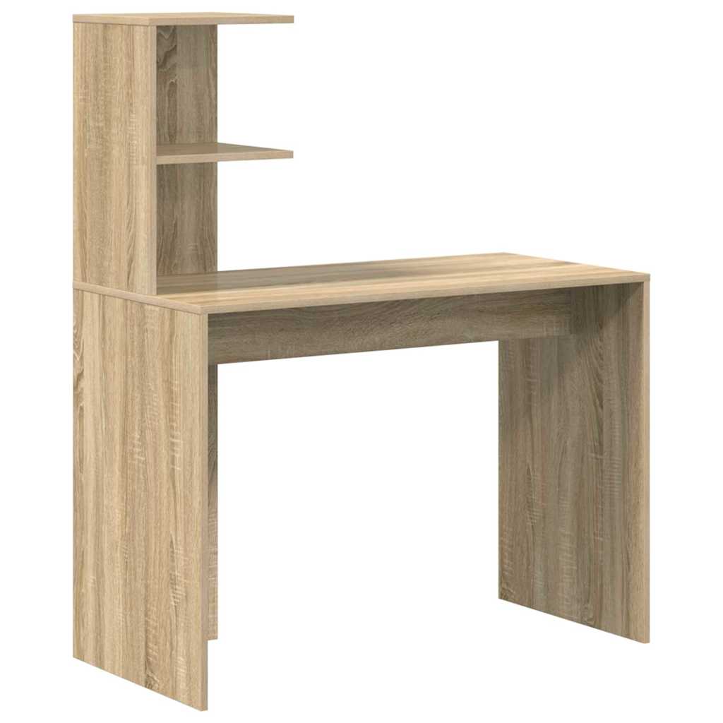 Stol s policom sonoma hrast 102 x 50 x 124 cm Konstruirano drvo
