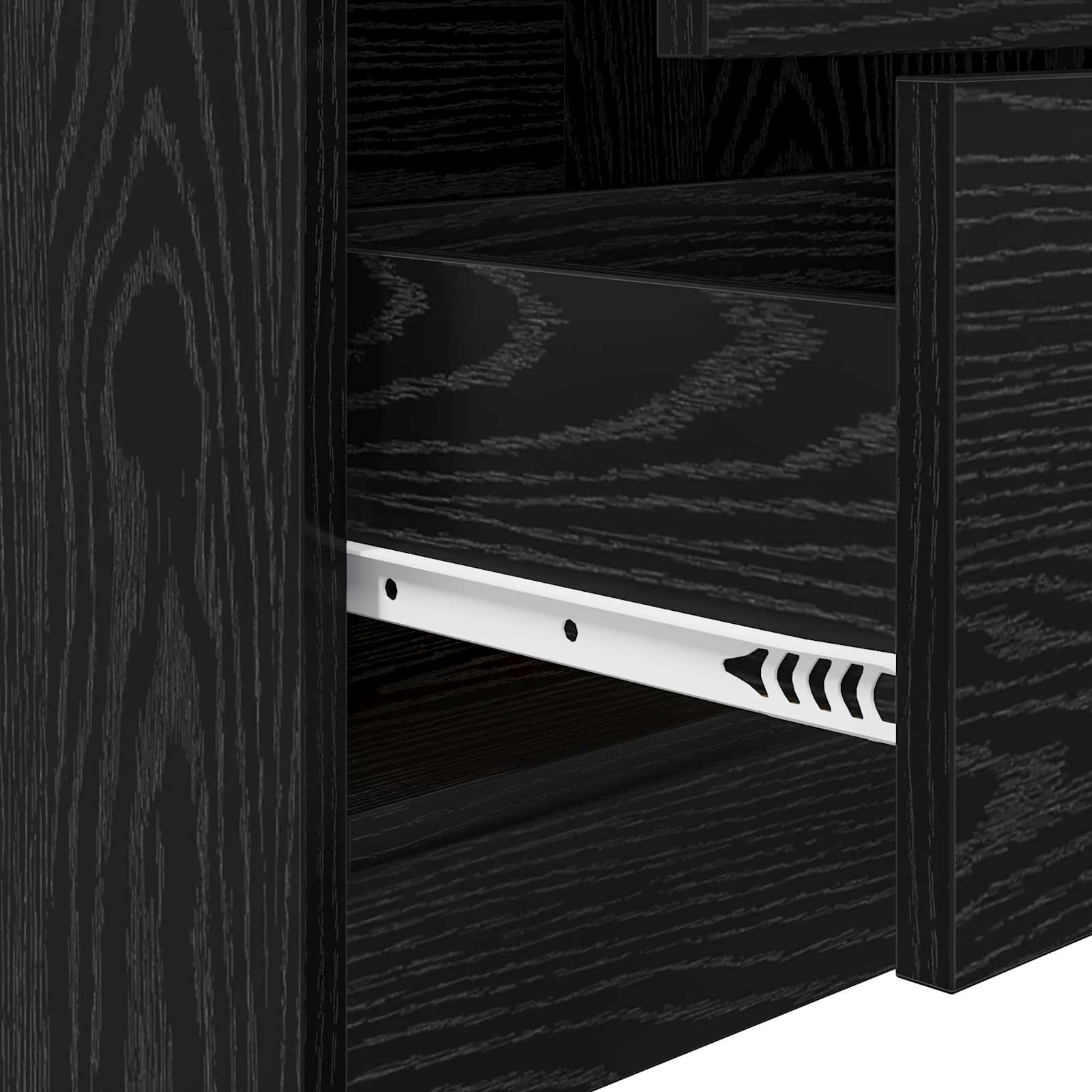 Highboard s ladicama Crni hrast 45,5 x 34 x 127 cm