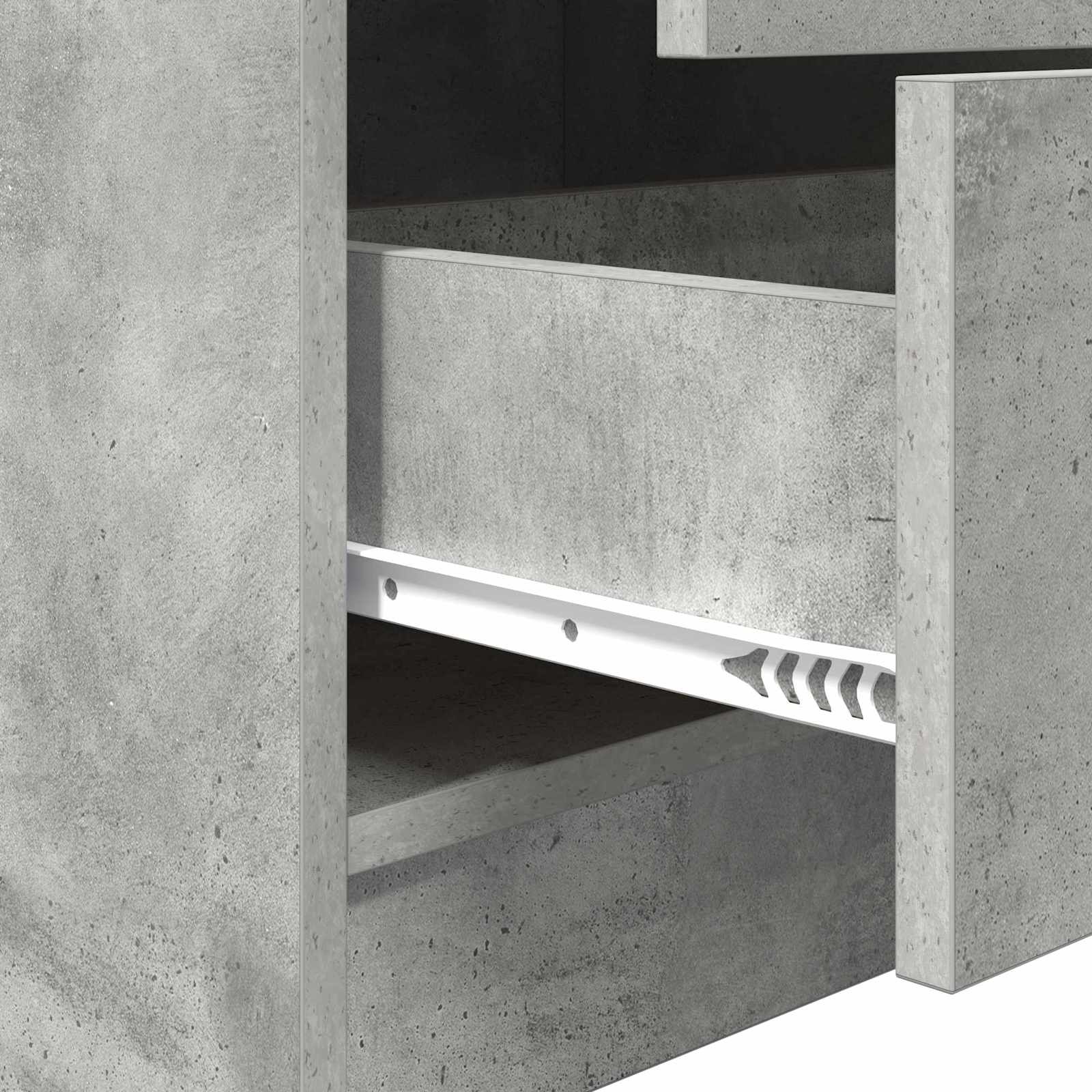 Highboard s ladicama Betonski sivi 45,5 x 34 x 127 cm