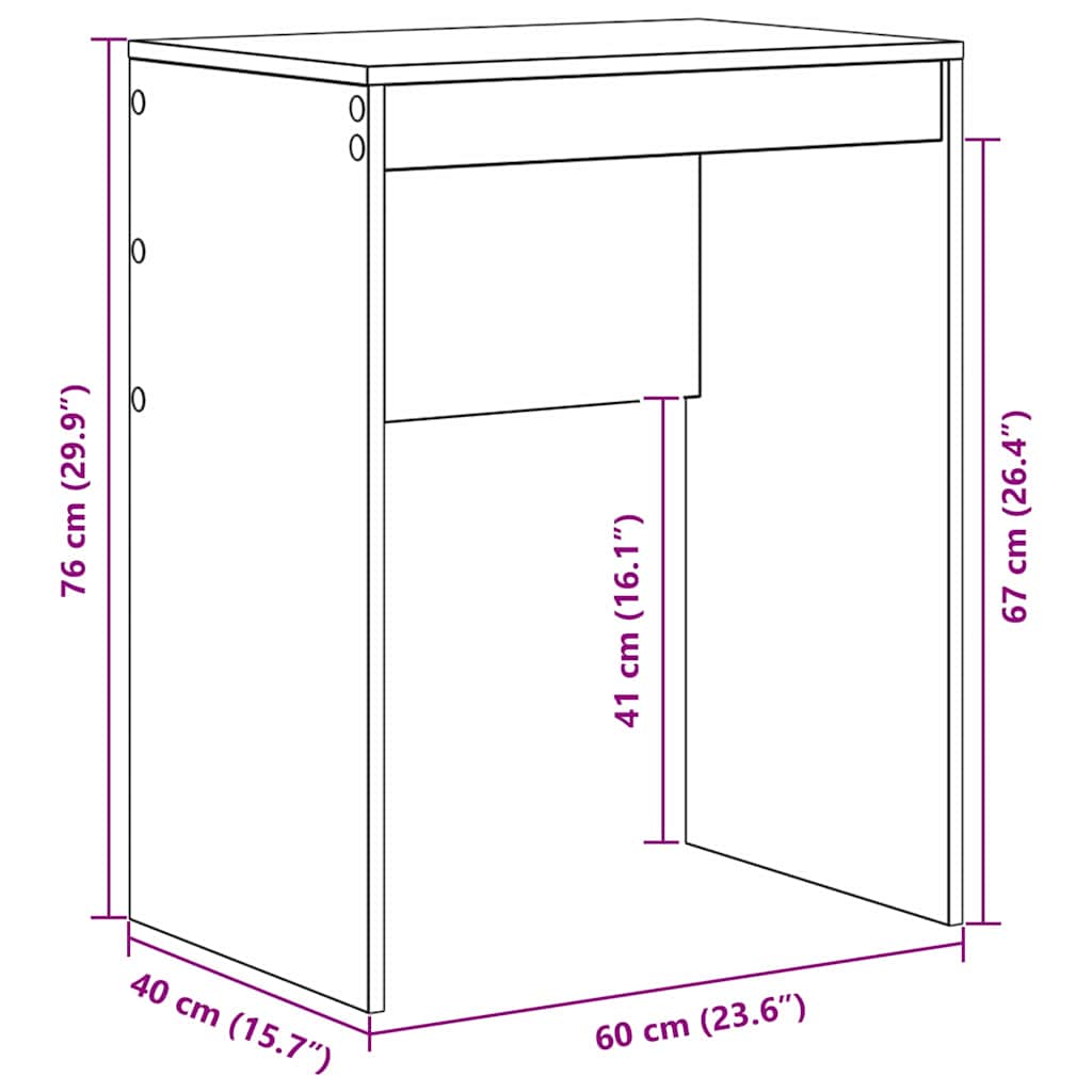 Stol Dimljeni hrast 60 x 40 x 76 cm