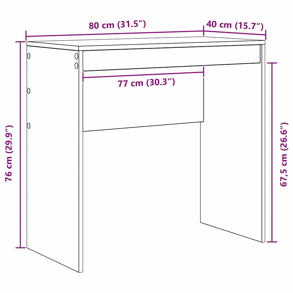 Stol Siva Sonoma 80 x 40 x 76 cm