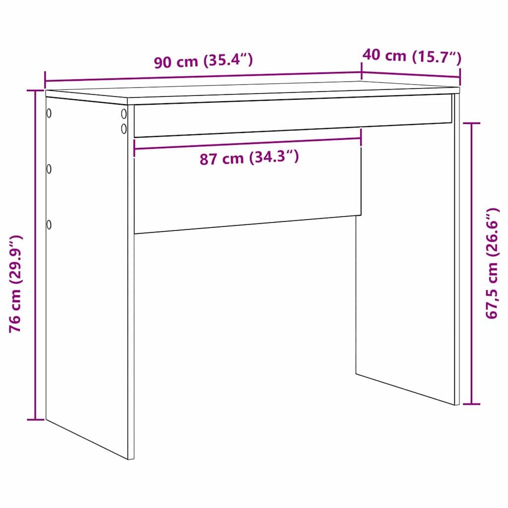 Stol Betonski sivi 90 x 40 x 76 cm
