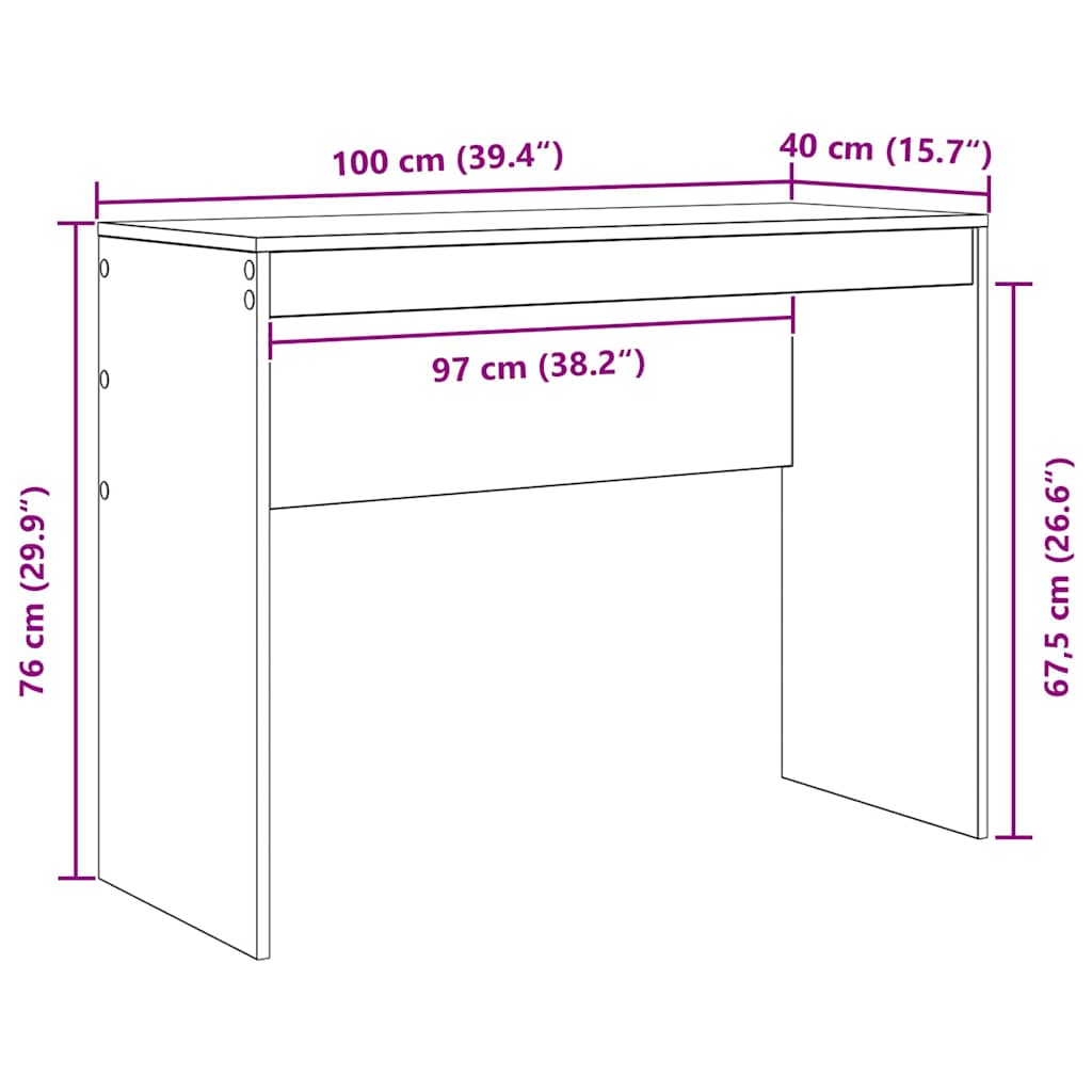 Stol Siva Sonoma 100 x 40 x 76 cm