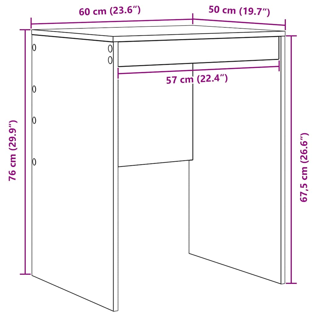 Stol Sonoma hrast 60 x 50 x 76 cm