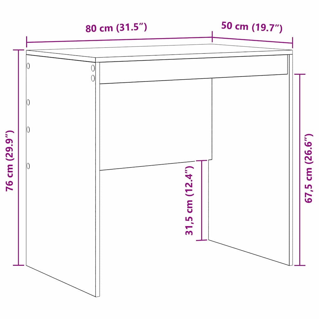 Stol Dimljeni hrast 80 x 50 x 76 cm