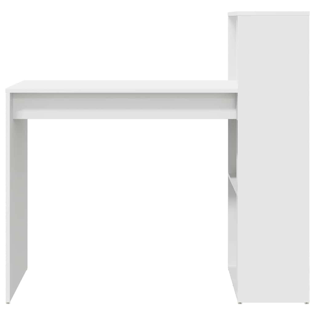 Stol s policom Bijelo 108 x 55 x 103.5 cm Konstruirano drvo