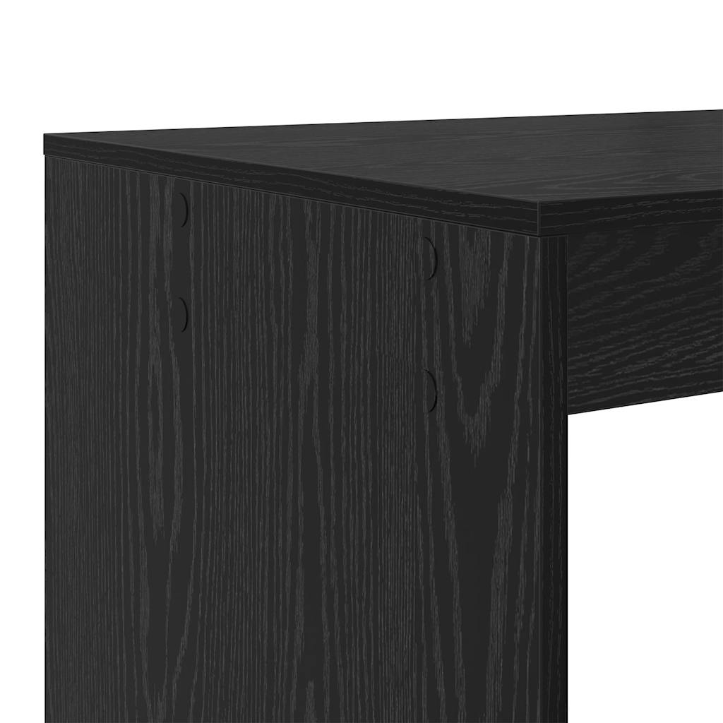 Stol s policom Crni hrast 108 x 55 x 103.5 cm Konstruirano drvo