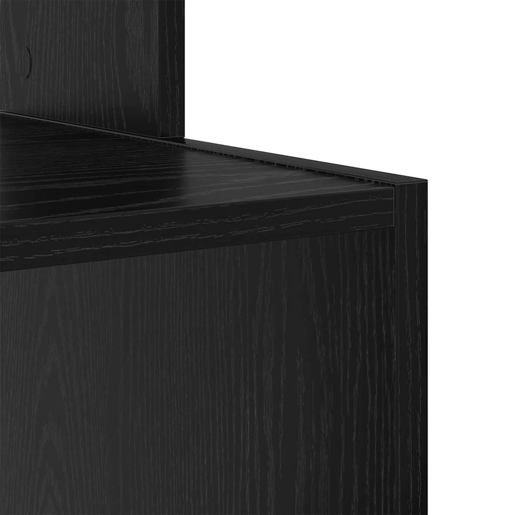 Stol s ladicama Crni hrast 106 x 41 x 88.5 cm Konstruirano drvo