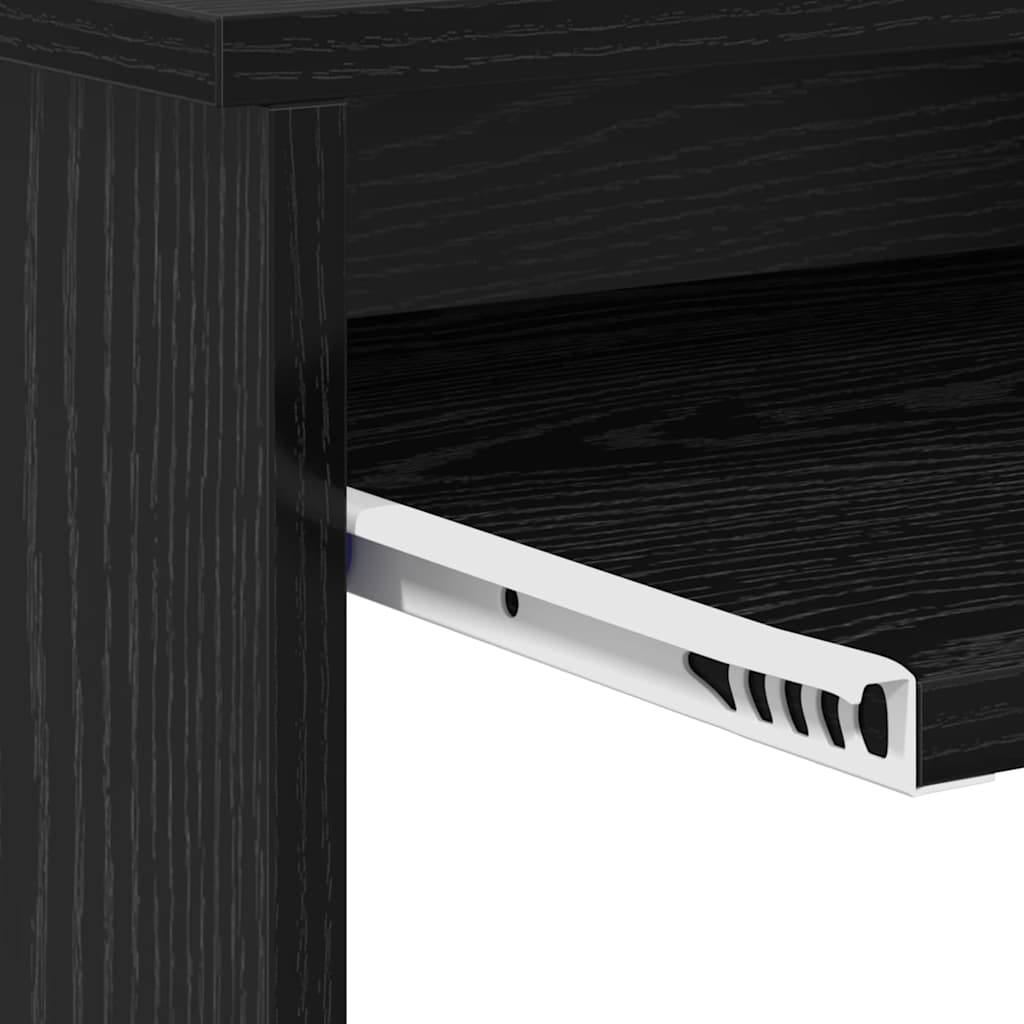 Stol s ladicama Crni hrast 106 x 41 x 88.5 cm Konstruirano drvo