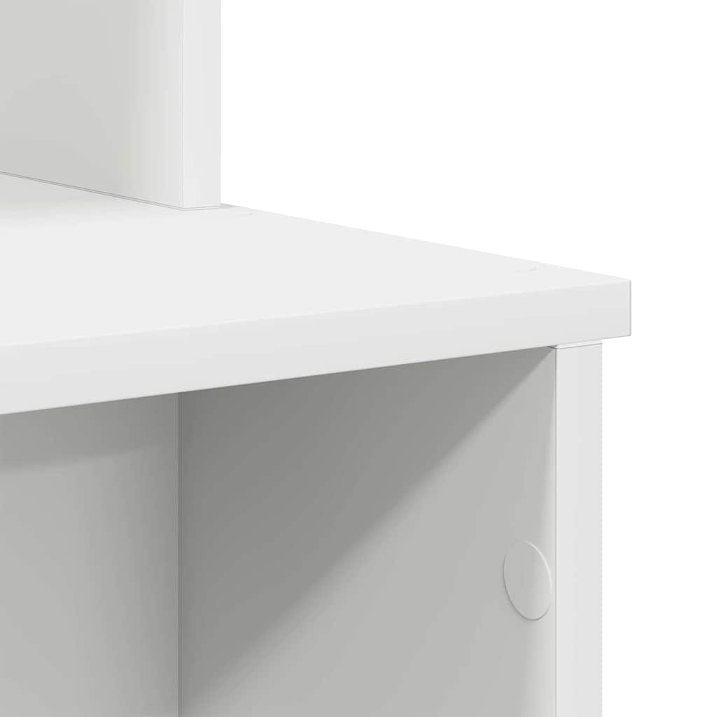 Stol s ladicama Bijelo 120,5 x 44 x 88,5 cm Konstruirano drvo