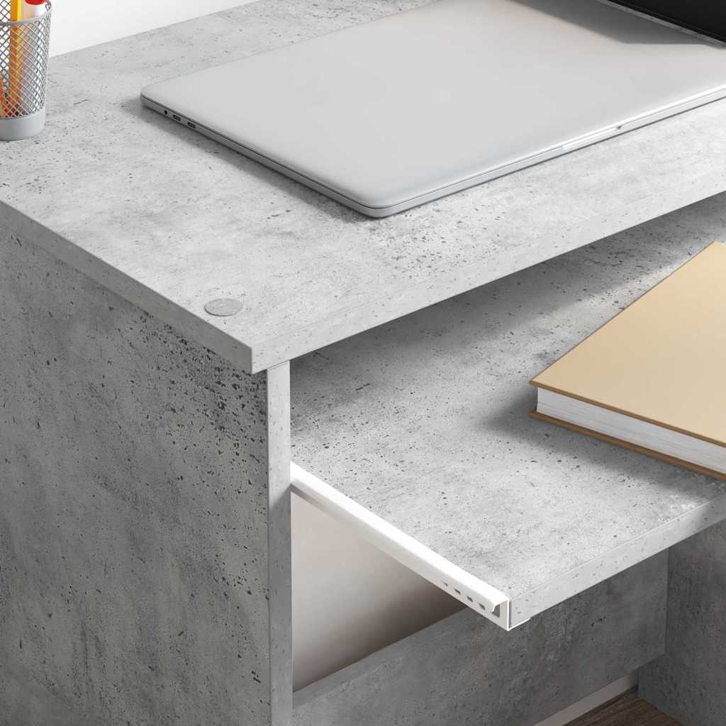 Stol Betonski sivi 120,5 x 44 x 88,5 cm Konstruirano drvo