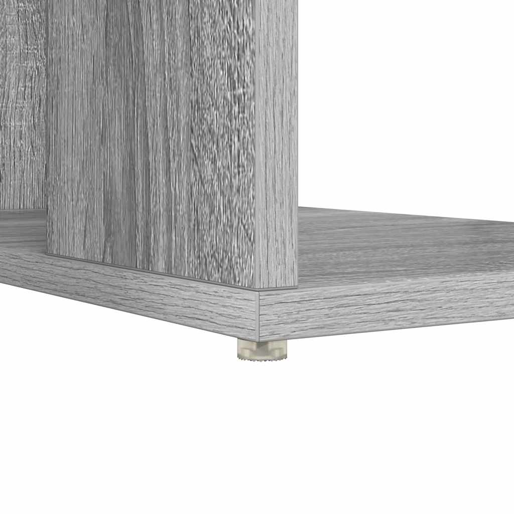 Stol s policom Siva Sonoma 130 x 50.5 x 75 cm Konstruirano drvo
