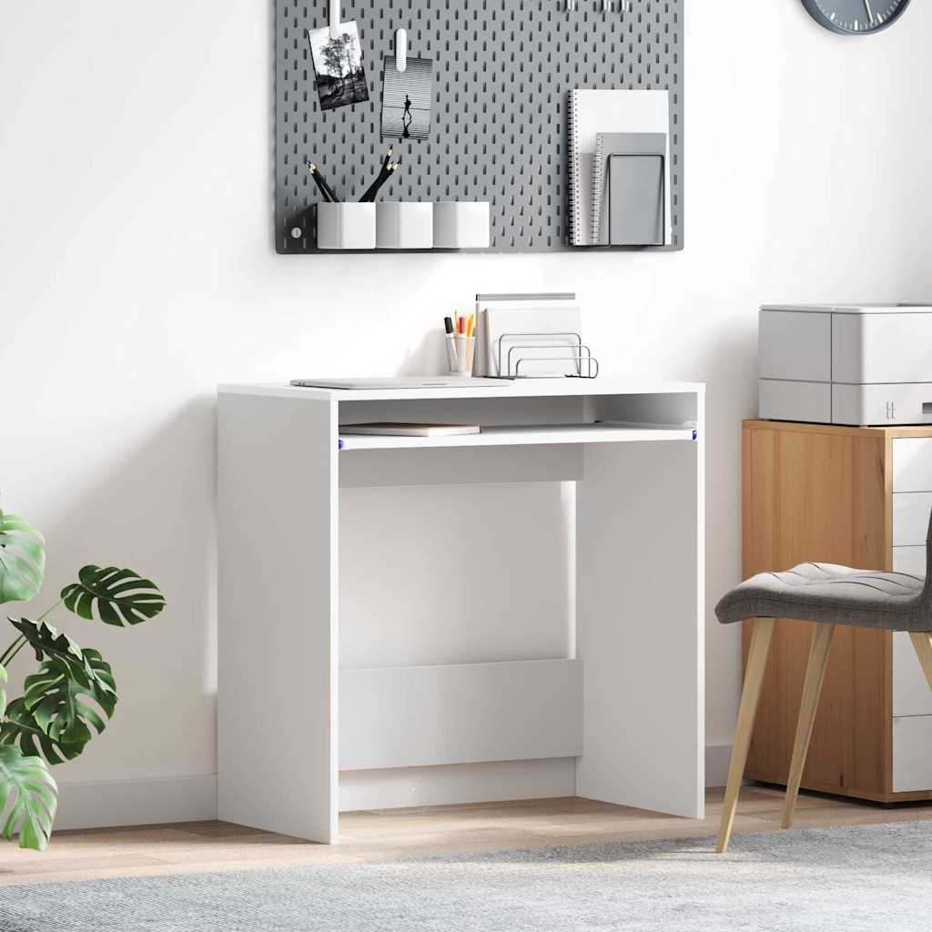 Stol s ladicama Bijelo 77.5 x 43 x 79 cm Konstruirano drvo