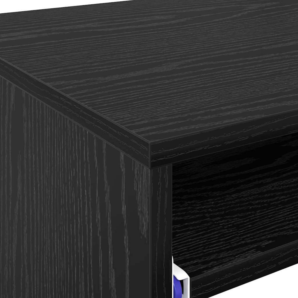 Stol s ladicama Crni hrast 77.5 x 43 x 79 cm Konstruirano drvo