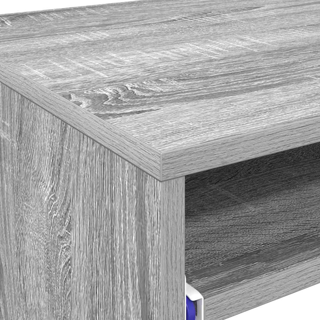 Stol s ladicama Siva Sonoma 77.5 x 43 x 79 cm Konstruirano drvo