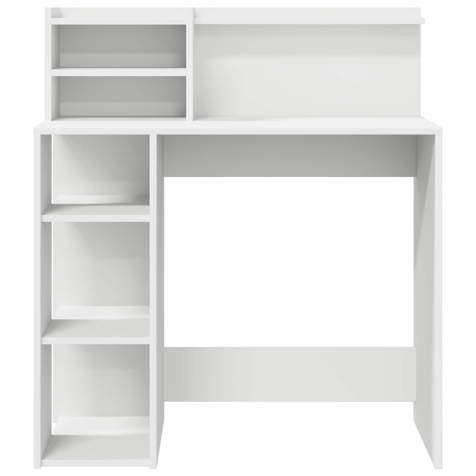 Stol s policom Bijelo 90 x 48 x 101,5 cm Konstruirano drvo