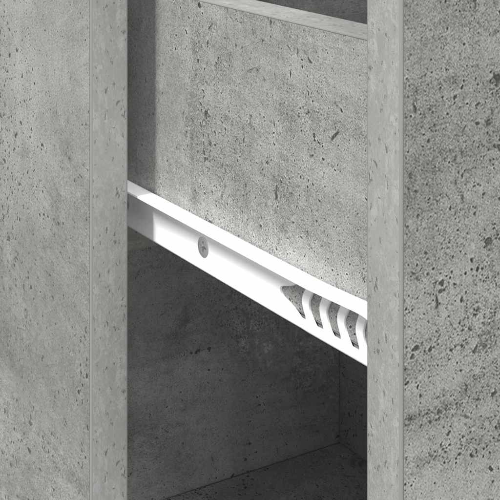 Kreveta s ladicama Betonski sivi 38 x 34 x 75 cm