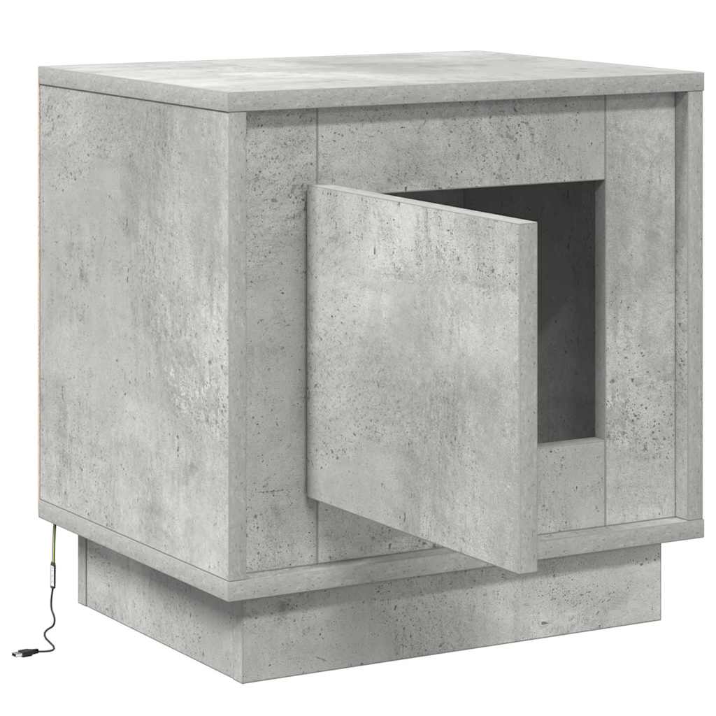Noćni ormar Betonski sivi 44 x 34,5 x 45 cm Konstruirano drvo