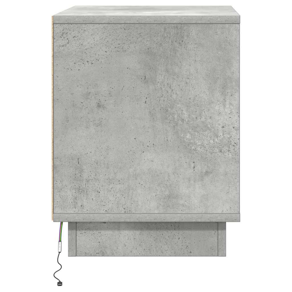 Noćni ormar Betonski sivi 44 x 34,5 x 45 cm Konstruirano drvo