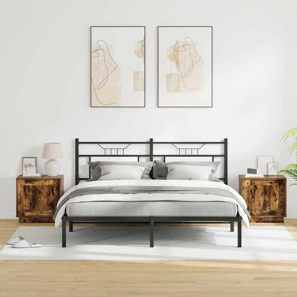 Noćni ormar 2 pcs Dimljeni hrast 44 x 34,5 x 45 cm