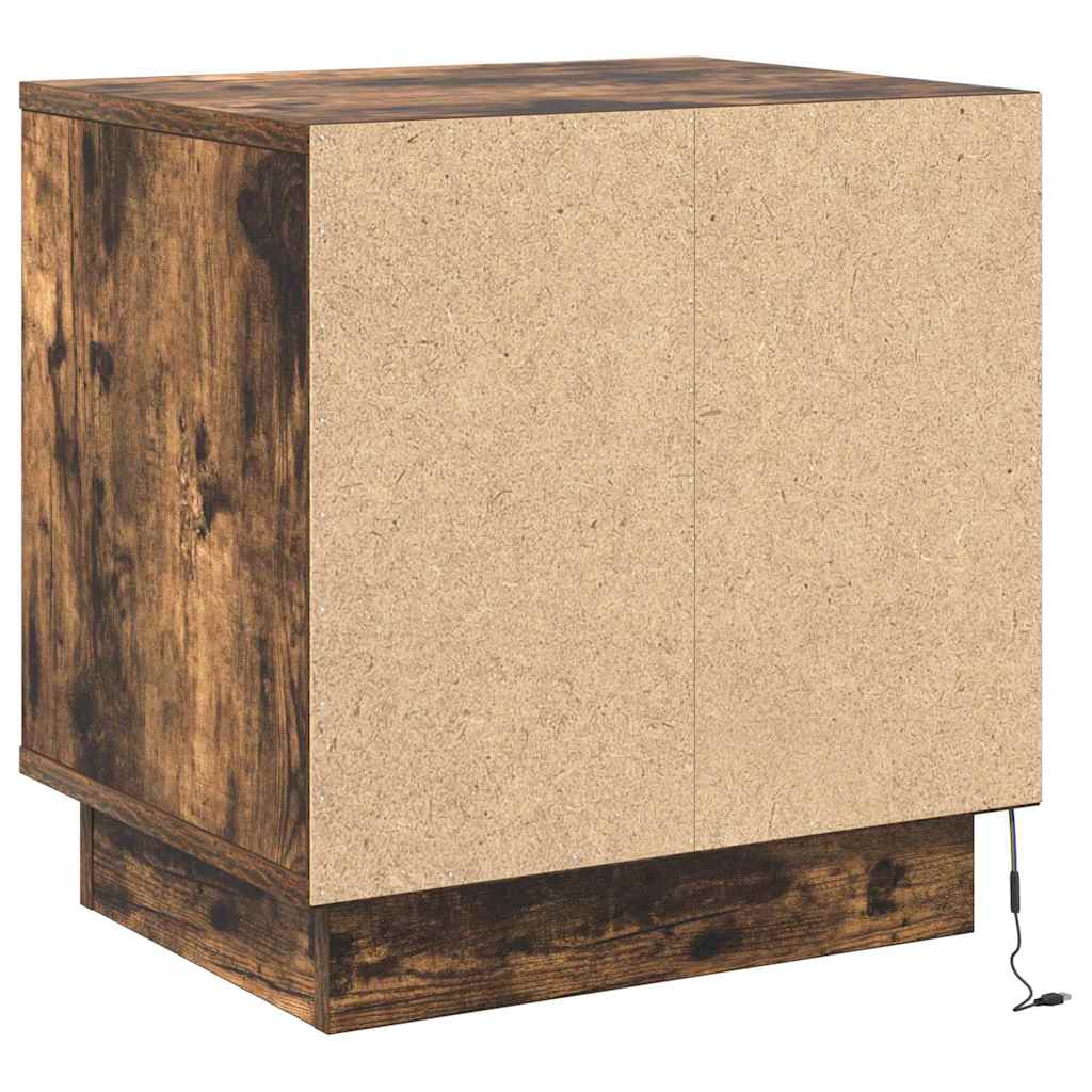 Noćni ormar 2 pcs Dimljeni hrast 44 x 34,5 x 45 cm